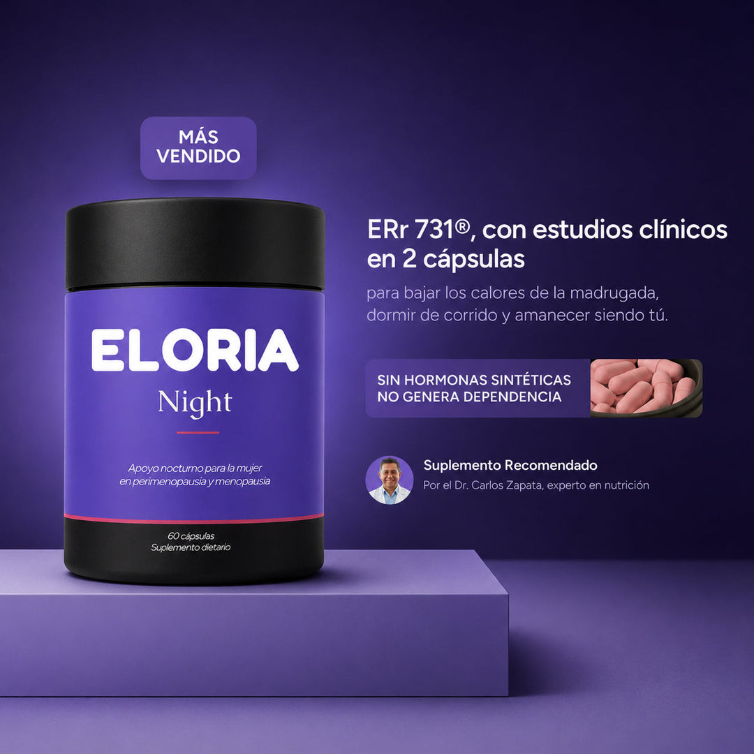Frasco de Eloria Night, 60 cápsulas